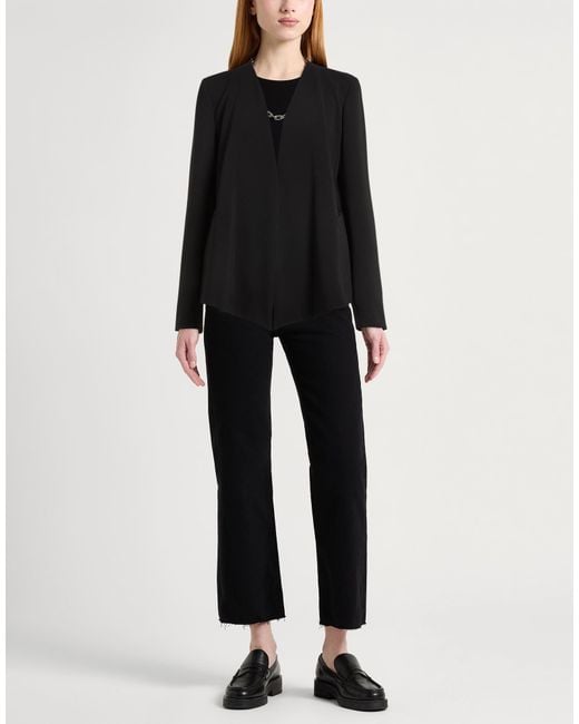 Twinset Black Blazer Polyester, Elastane