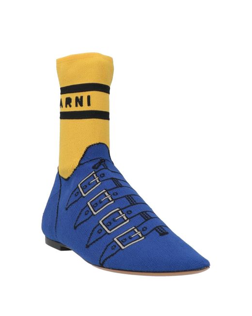 Marni Blue Ankle Boots