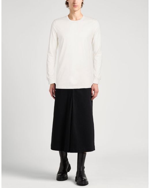 Rick Owens White T-Shirt Cotton for men