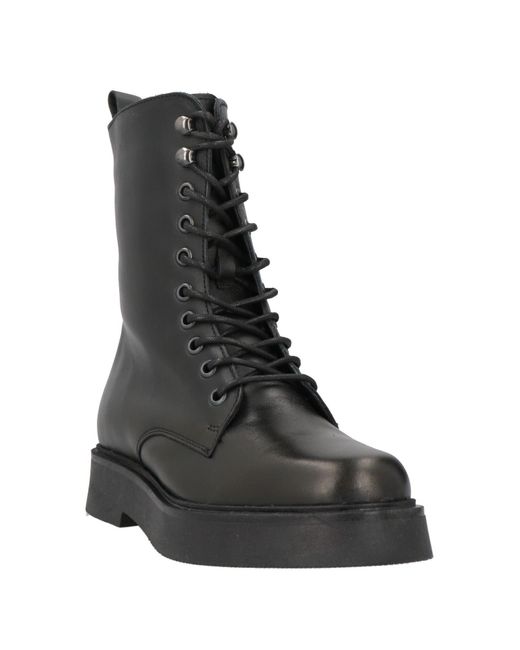 Cinzia Soft Black Ankle Boots Synthetisches Material