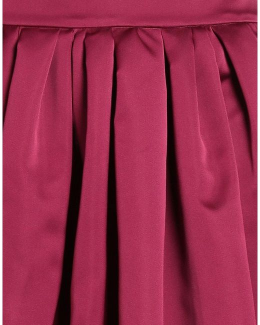 Rochas Red Maxi Skirt Polyester