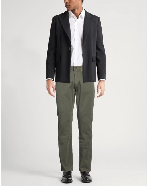 Boglioli Green Military Pants Cotton, Elastane for men