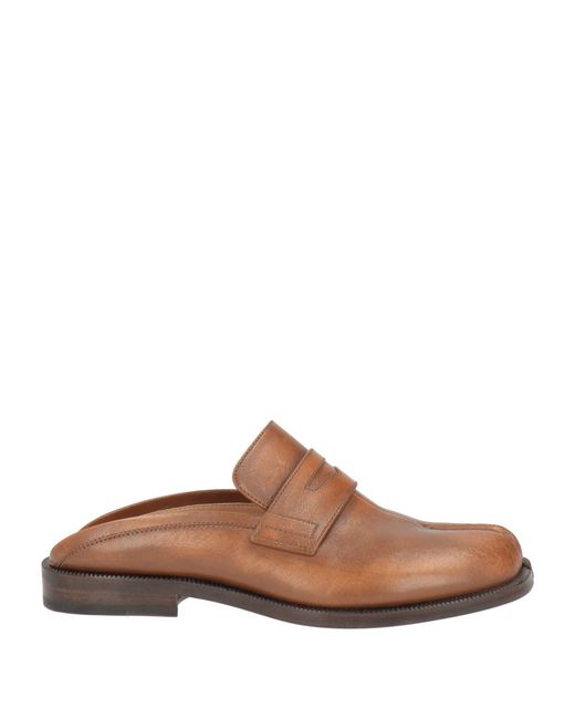 Maison Margiela Brown Mules & Clogs Leather