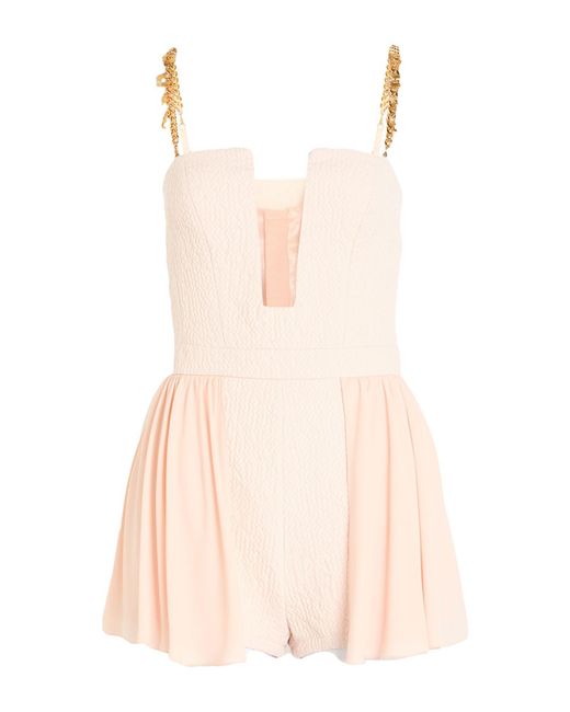 Elisabetta Franchi Pink Light Playsuit Tencel, Polyester, Acrylic, Viscose, Wool