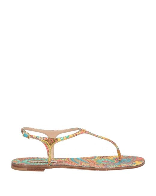 Casadei Natural Thong Sandal