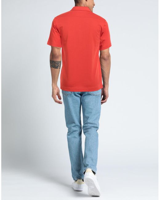Dries Van Noten Red Polo Shirt for men