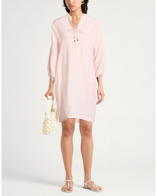 120% Lino Pink Mini Dress Linen