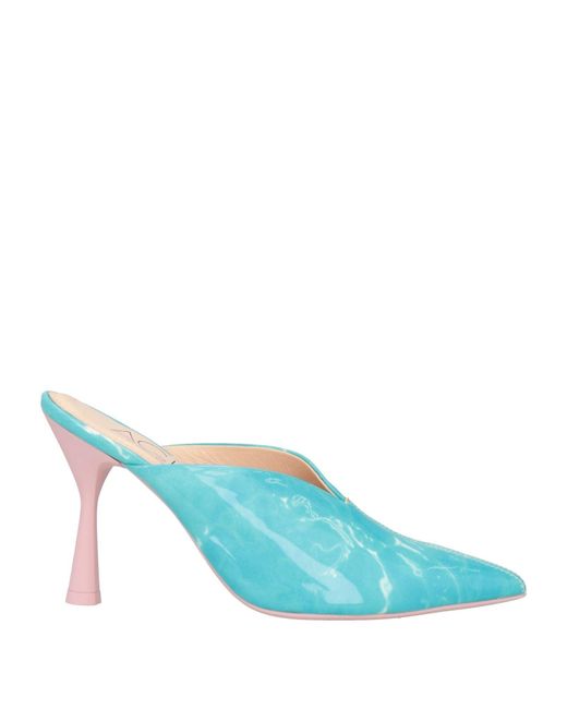 Agl Attilio Giusti Leombruni Blue Azure Mules & Clogs Synthetic Material