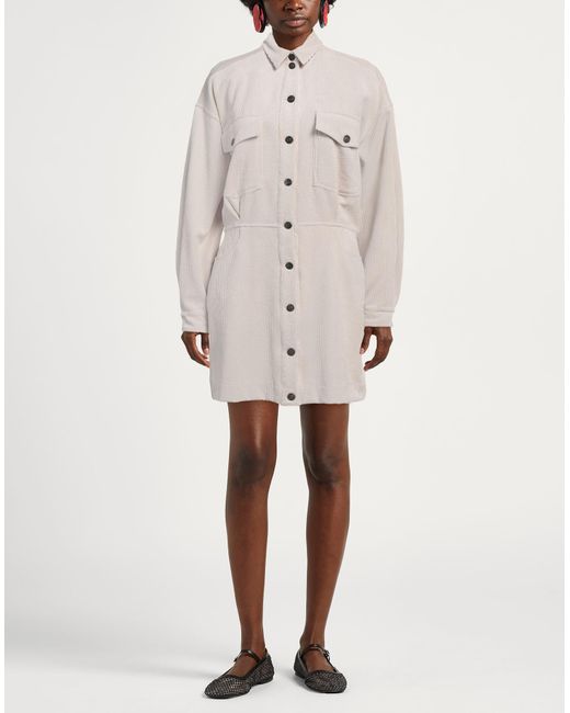 8pm White Mini Dress Polyester, Nylon, Elastane