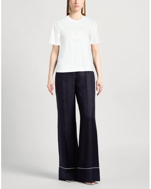 Burberry White T-Shirt Cotton, Elastane