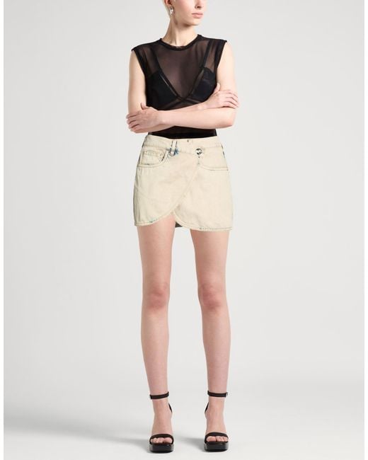 Coperni Natural Denim Skirt Cotton