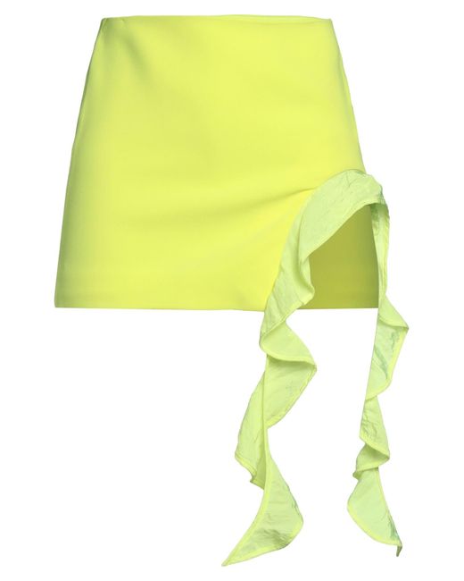 David Koma Yellow Mini Skirt