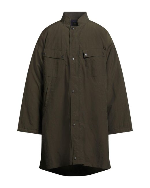 Needles Gray Dark Overcoat & Trench Coat Nylon for men