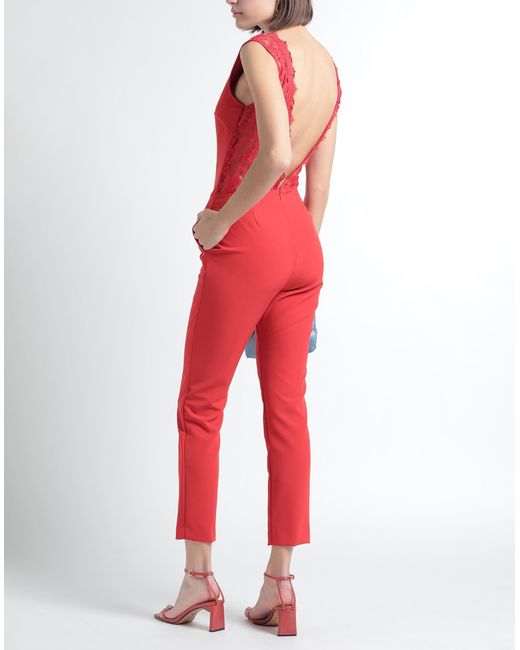 Ermanno Scervino Red Jumpsuit