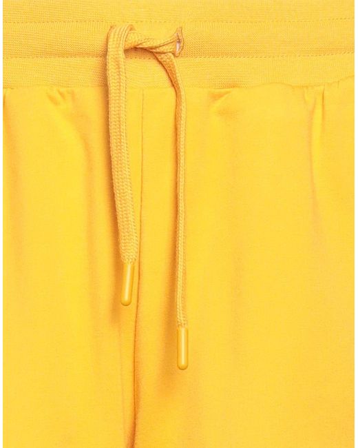 EA7 Yellow Marigold Shorts & Bermuda Shorts Cotton, Polyester, Elastane for men