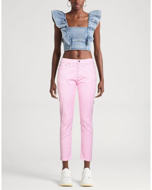 Grifoni Pink Pants Cotton, Elastane