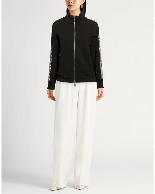 Moorer Black Sweatshirt Polypropylene, Polyamide, Elastane