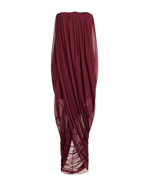 Burberry Red Maxi Dress Viscose, Polyester