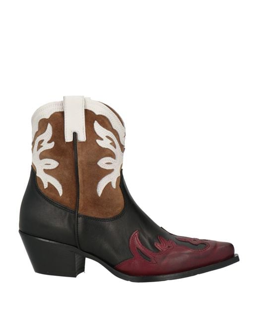 JE T'AIME Brown Ankle Boots
