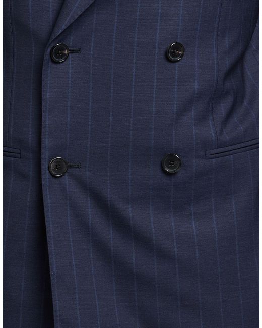 Caruso Blue Suit Wool for men