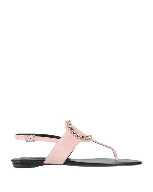 Roger Vivier White Thong Sandal