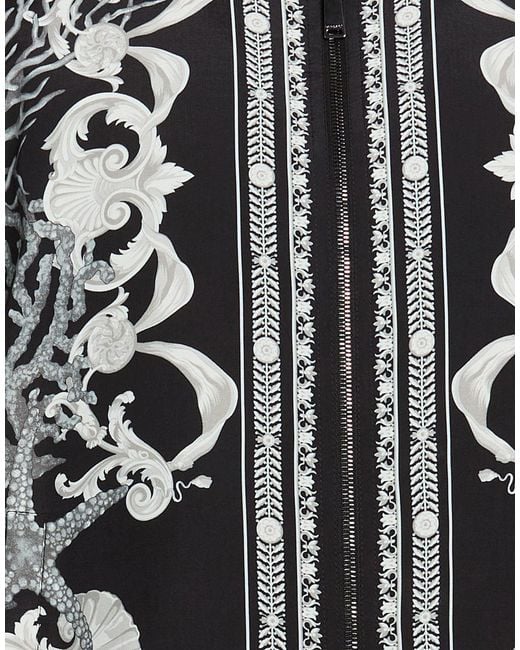 Versace Black Jacket Viscose, Polyester, Cotton, Elastane, Polyamide for men
