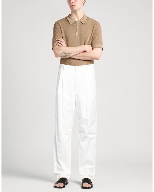 Lardini White Trouser for men