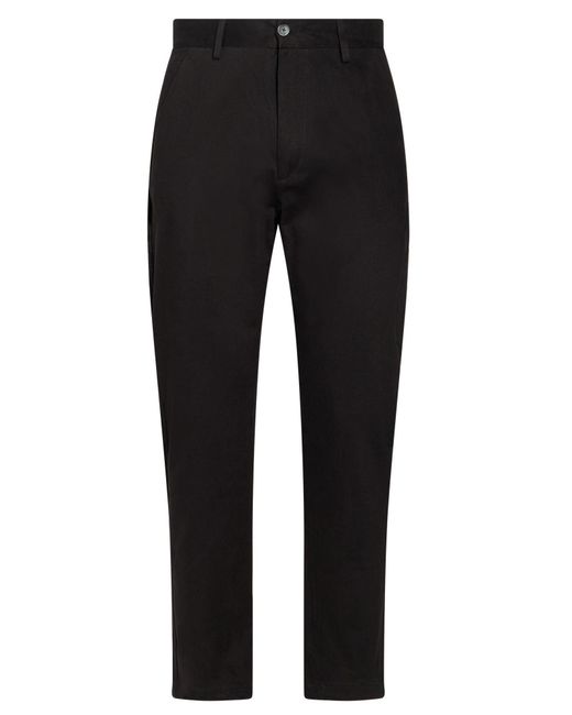 WOC WRITING ON COVER Black Pants Cotton, Elastane for men