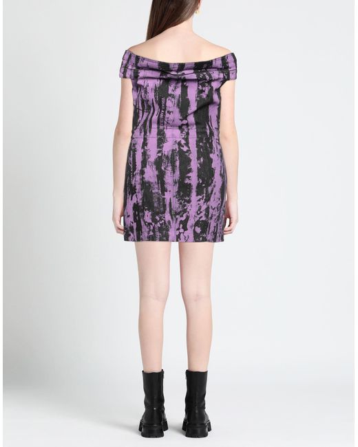 Versace Jeans Couture Purple Mini-Kleid