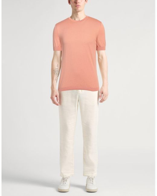 Agnona Pink Sweater Silk, Cotton, Metal for men