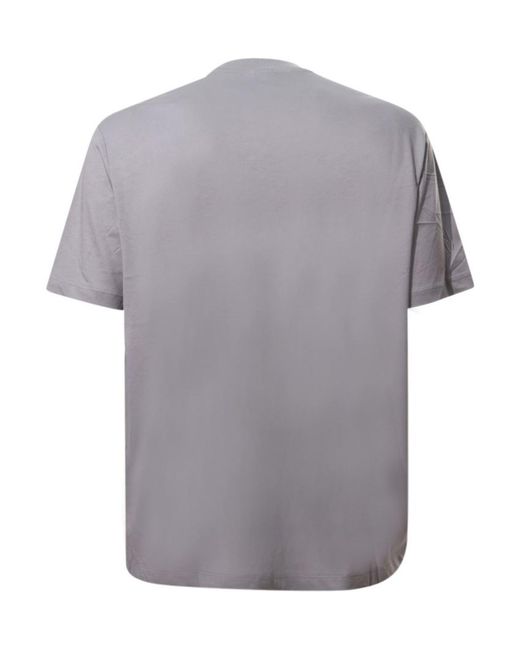 T-shirt di Emporio Armani in Gray da Uomo