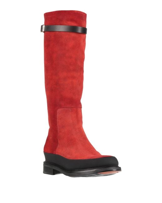 Santoni Red Boots