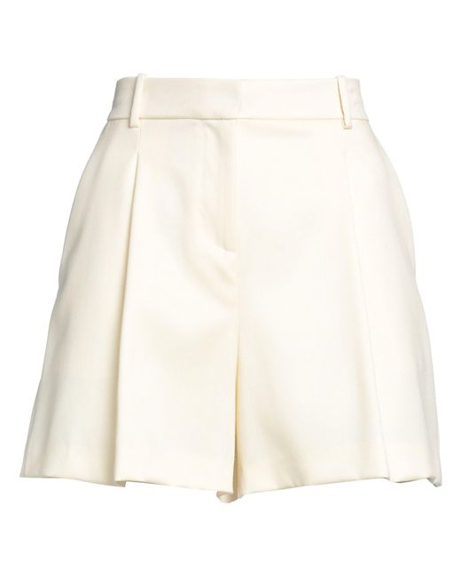 Fabiana Filippi Natural Cream Shorts & Bermuda Shorts Virgin Wool