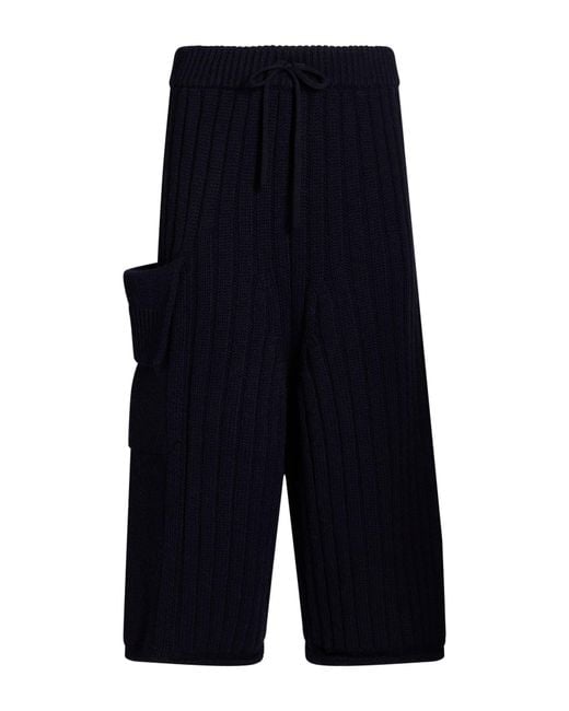 Y's Yohji Yamamoto Blue Midnight Pants Wool