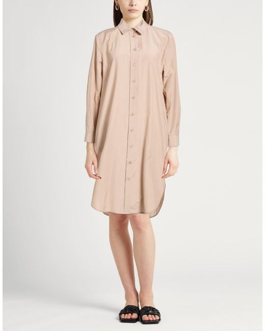 Peserico Natural Light Midi Dress Cotton, Polyester