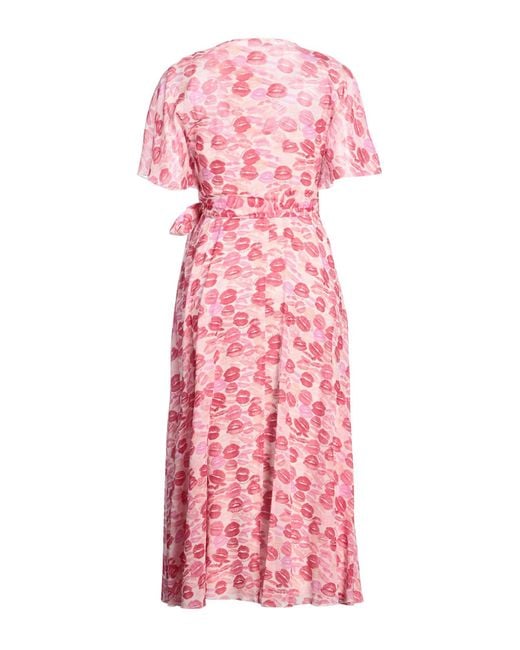 pink red valentino dress Red Valentino Contrast Collar Bow Mini Dress in Pink