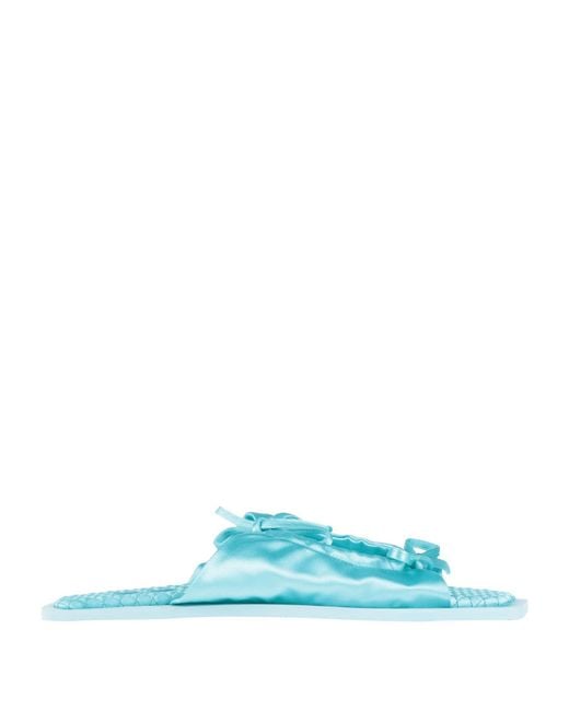 Carlotha Ray Blue Sandals Textile Fibers