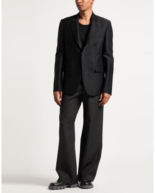 Loewe Black Blazer Wool, Silk for men