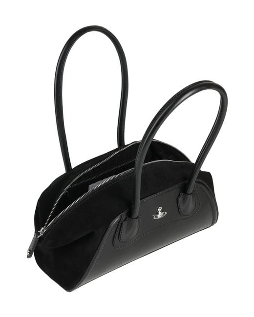 Vivienne Westwood Black Shirley Small Holdall -- Handbag Leather