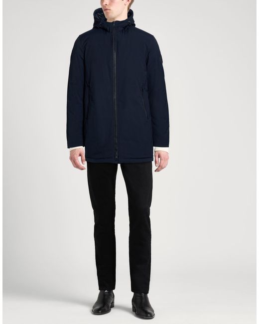 Herno Blue Coat Polyester for men