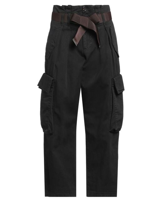 Pinko Black Denim Pants Cotton