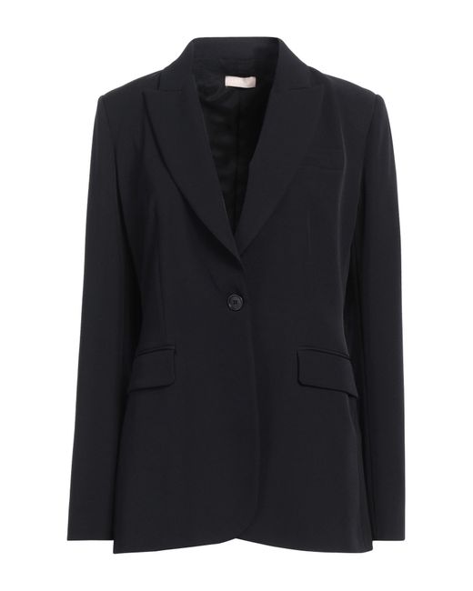 Liu Jo Black Blazer Polyester, Elastane