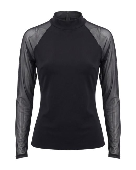 La Petite Robe Di Chiara Boni Blue Top Polyamide, Elastane