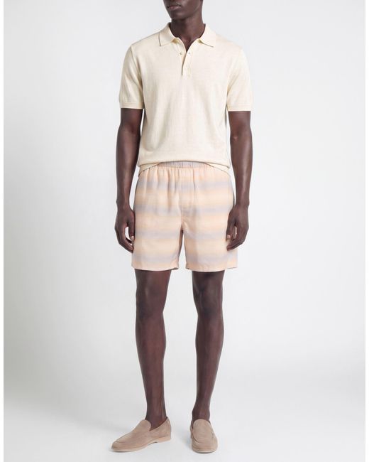 Grifoni Natural Shorts & Bermuda Shorts Virgin Wool, Elastane for men