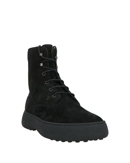 Tod's Black Ankle Boots Leather for men