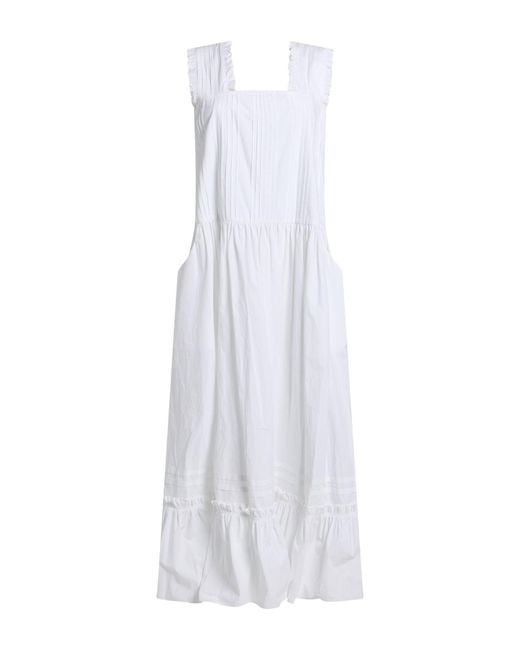 KENZO White Maxi Dress Cotton