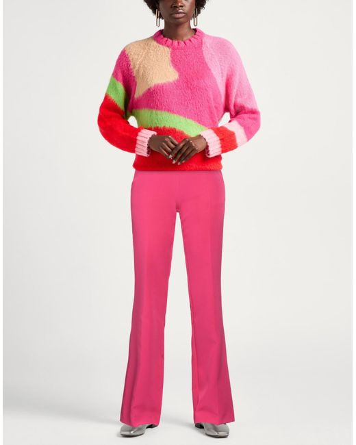 Kocca Pink Fuchsia Pants Polyester, Elastane