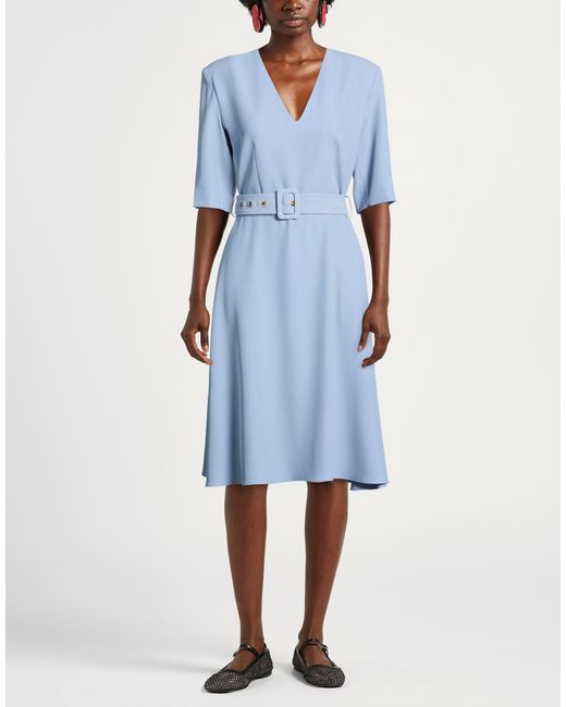 Kocca Blue Midi Dress Polyester, Elastane