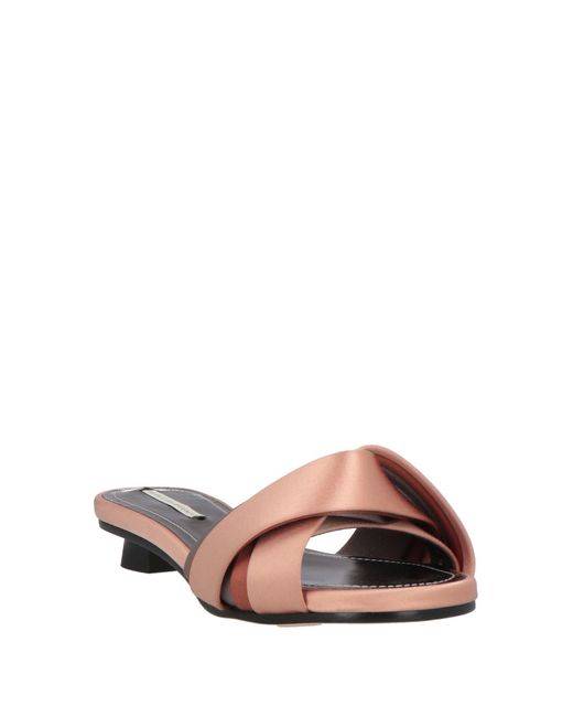 Marco De Vincenzo Pink Sandals Textile Fibers