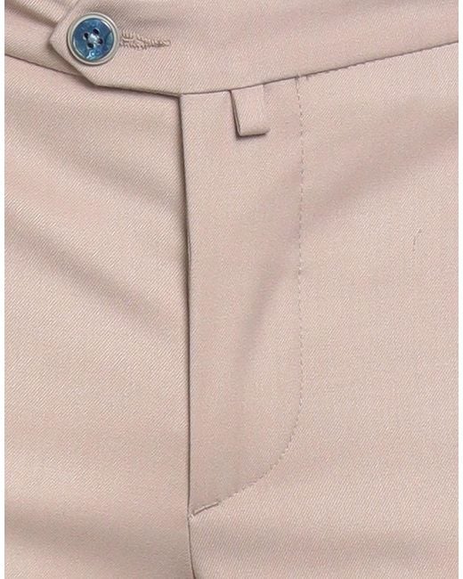 Barbati Gray Taupe Pants Polyester, Viscose, Elastane for men